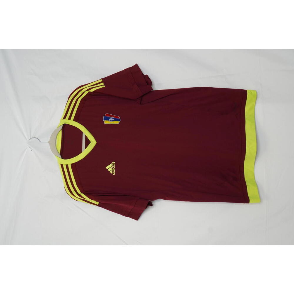 Adidas Venezuela Men's Soccer Jersey Maroon Yellow Size Large